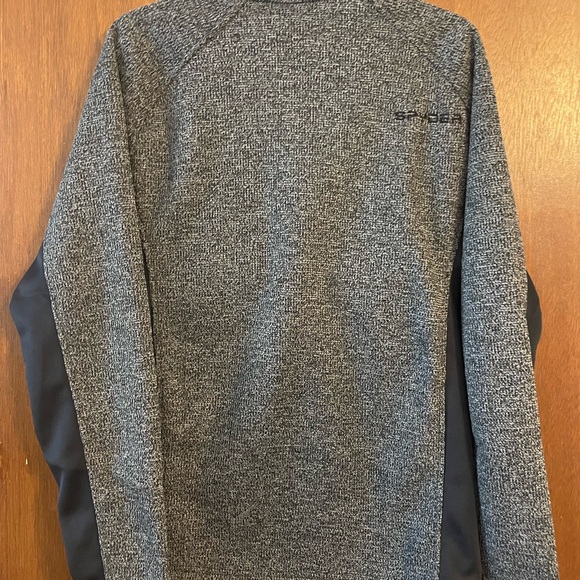 Spyder | Men's 1/4 Zip Sweater | Grey & Black | Size M - Picture 5 of 5